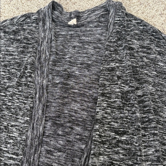 Wishlist Charcoal Black Grey Open-Front Cardigan Swester medium - Picture 3 of 5